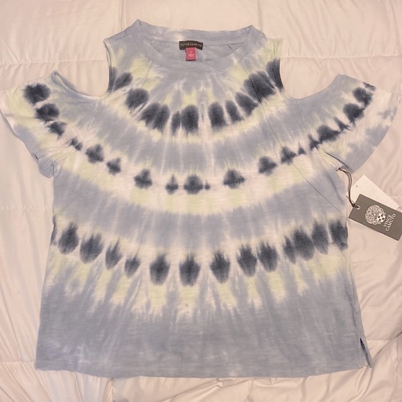 Girls Size 14/16 Vince Camuto, NWT, Cold Shoulder Tie Dye Top - Picture 7 of 10